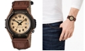Casio Men's Forester Tan Nylon Strap Watch 41mm
